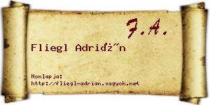 Fliegl Adrián névjegykártya